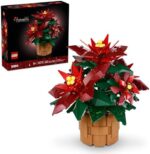LEGO Poinsettia Building Set for Adults - Christmas Flower Decor 608 Pieces | Model 10370