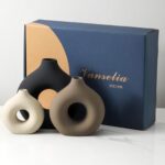 Ceramic Vase Set of 3 - Modern Decorative Vases for Home Decor, Small Living Room Centerpiece - Image 6