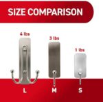 Command Matte Black Double Wall Hooks - Damage-Free Adhesive (4 lb Hold) - Image 6