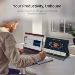 15.6" Portable Monitor - 1080P FHD USB-C HDMI Gaming Display with Speakers & Smart Cover - Image 5