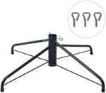 7.5ft Frosted Prelit Christmas Tree - Salzburg Slim Artificial Tree with 1102 Branch Tips, 350 Warm Lights & Metal Stand - Image 7