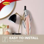 Command Matte Black Double Wall Hooks - Damage-Free Adhesive (4 lb Hold) - Image 3
