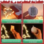 Christmas Window Lights 3-Pack with Timer - LED Snowflake Tree Bell Decorations - Image 5