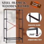 WLIVE 3-Drawer Dresser with Fabric Organizer - Rustic Brown Nightstand for Bedroom & Storage - Image 8