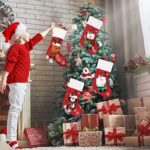 Christmas Stockings 4 Pack, 19 Inch with Santa, Snowman, Reindeer & Penguin Design - Image 7