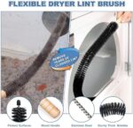 PetOde Dryer Vent Cleaner Kit - 2 Piece Lint Removal Brush with Vacuum Hose Attachment - Image 5