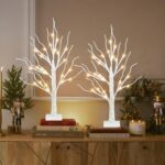 2FT Birch Tree LED Lights - Christmas Decoration (2 Pack) - Image 2
