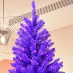 SWEET SHINE 6.5ft Pre-lit Artificial Purple Christmas Tree With 300 LED UL Listed String Lights : Home & Kitchen - Image 5