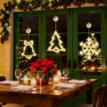 Christmas Window Lights 3-Pack with Timer - LED Snowflake Tree Bell Decorations - Image 9