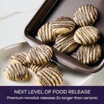 Circulon Nonstick Bakeware Set 2-Piece Cookie Sheets (9x13, 10x15) - Chocolate Brown - Image 3