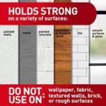 Command Matte Black Double Wall Hooks - Damage-Free Adhesive (4 lb Hold) - Image 5