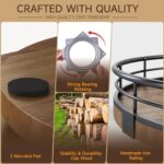Lazy Susan 9 Inch - Premium Oak Wood Turntable for Kitchen Cabinet Organization - Image 4