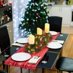 4-Piece Christmas Table Centerpiece Set - LED Candle Holders with Fairy Lights & Pine Cone Decor - Image 6