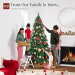 6ft Artificial Christmas Tree - Premium Hinged Unlit Pine with Dense Branches & Easy Assembly - Image 4