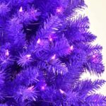 SWEET SHINE 6.5ft Pre-lit Artificial Purple Christmas Tree With 300 LED UL Listed String Lights : Home & Kitchen - Image 4