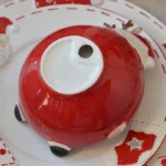 Nordic Christmas Ceramic Bowl - Embossed Fruit Salad Dish - Image 6