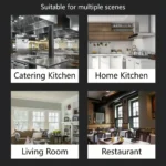 Reindeer and Snowflake Design Table Runner Golden Christmas Theme Suitable for Christmas parties, family holiday decorations - Image 5