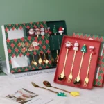 Christmas Snowman Spoons Forks Set - Stainless Steel Holiday Cutlery for Dining - Image 3