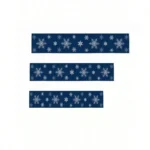 Christmas Navy Blue Snowflake Table Runner - Winter Xmas Decor for Kitchen/Dining Table, Christmas Decoration - Image 5