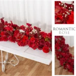 2M Artificial Flower Strip Wedding Arch Floral Arrangement Table Runner Party Backdrop Stage Sofa Salon Deco Prop Window Display - Image 3