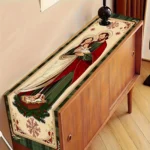 Table Runner Elegant Religious Religious Christmas - Jesus, Mary & Joseph Design, Holiday Decor for Dining Tables & Rustic Homes - Image 5