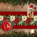 Christmas Poinsettia Berry Printed Table Runner 2D Flat Print FestiveDecor Christmas Dining Table Decoration Elegant Charming - Image 3