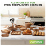 Nutrichef 20-Piece Nonstick Cookware Set - Professional Pots and Pans with Cool-Touch Handles - Image 7
