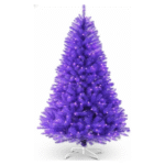 SWEET SHINE 6.5ft Pre-lit Artificial Purple Christmas Tree With 300 LED UL Listed String Lights : Home & Kitchen