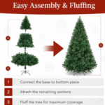 6ft Artificial Christmas Tree - Premium Hinged Unlit Pine with Dense Branches & Easy Assembly - Image 9