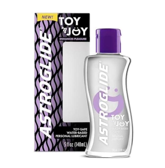 toyjoy Astroglide Toy 'n Joy Water Based Personal Lubricant (5oz) - Hypoallergenic, Toy Safe & Glycerin Free - Image 1