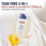 Aquaphor Baby Wash and Shampoo - Gentle Tear-Free Unscented Baby Body Wash for Sensitive Skin - 25.4 Fl Oz - Image 2