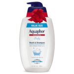Aquaphor Baby Wash and Shampoo - Gentle Tear-Free Unscented Baby Body Wash for Sensitive Skin - 25.4 Fl Oz
