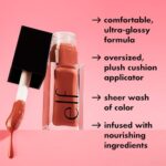 e.l.f. Glow Reviver Lip Oil Pink Quartz Tinted High-Shine Lip Oil with Jojoba Oil, Vegan & Cruelty-Free - Image 5