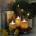 Flameless LED Candles - Battery Operated Glass Candles with Remote & Timer (Set of 3) - Image 3