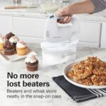 Hamilton Beach 250W Electric Hand Mixer - 6-Speed with Snap-On Storage Case & Whisk - Image 2
