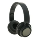 Modern black Bluetooth headphones for electronics and gadget store