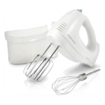 Hamilton Beach 250W Electric Hand Mixer - 6-Speed with Snap-On Storage Case & Whisk