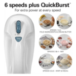 Hamilton Beach 250W Electric Hand Mixer - 6-Speed with Snap-On Storage Case & Whisk - Image 3