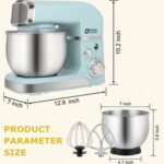 Kitchen in the Box 3.2Qt Stand Mixer - 6 Speed Electric Food Mixer with Dough Hook - Image 2