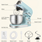 Kitchen in the Box 3.2Qt Stand Mixer - 6 Speed Electric Food Mixer with Dough Hook - Image 3