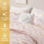 Codi Twin Comforter 3-Piece Set Pink Gold Girls Bedding - Image 4