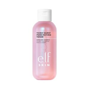 e.l.f. Thirst Burst Pore-fecting Toner bottle with hydrating BHA formula.