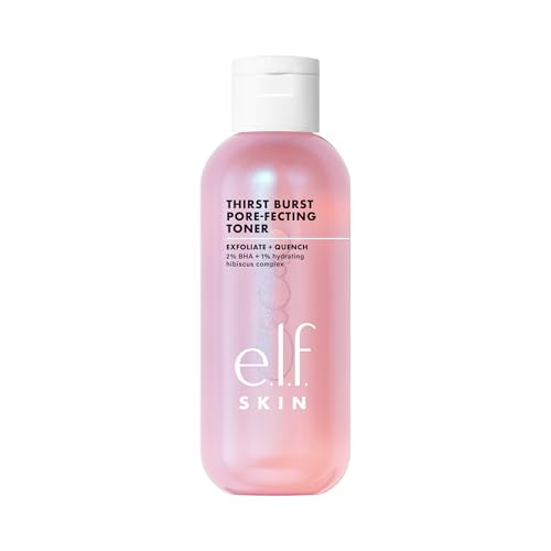 elf skincare e.l.f. Thirst Burst Pore-fecting Toner bottle with hydrating BHA formula.