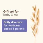 Aveeno Baby Bathtime Solutions Mommy & Me Gift Set, 4pc Oat Baby Bath Essentials & Stress Relief Body Wash for Mom - Image 5