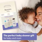Aveeno Baby Bathtime Solutions Mommy & Me Gift Set, 4pc Oat Baby Bath Essentials & Stress Relief Body Wash for Mom - Image 3