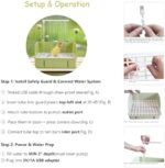 ROOJUNE Bird Bath with Pump Automatic Parrot Shower for Budgies & Cockatiels Compelling - Image 4